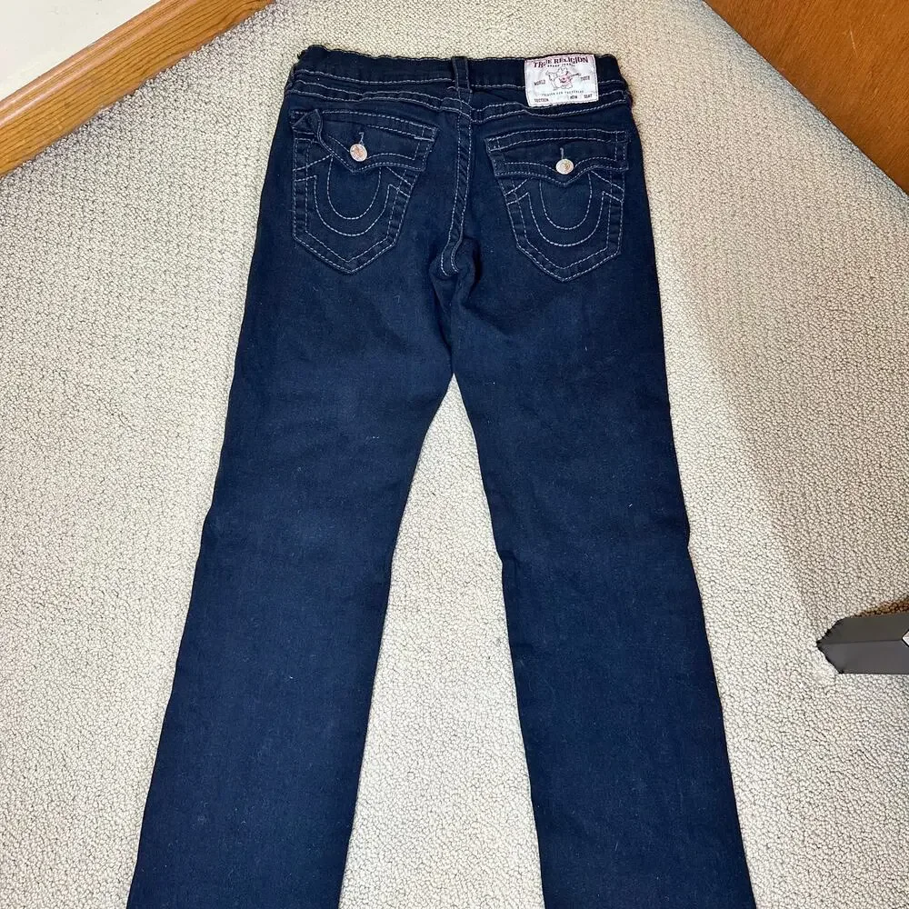 True Religion Ricky Relaxed Straight Body Rinse Black sz 31x31 Y2K Streetwear